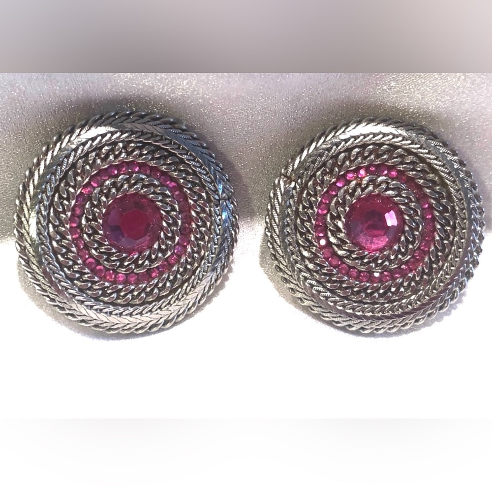 Deanna Hamro vintage large 1980s earrings